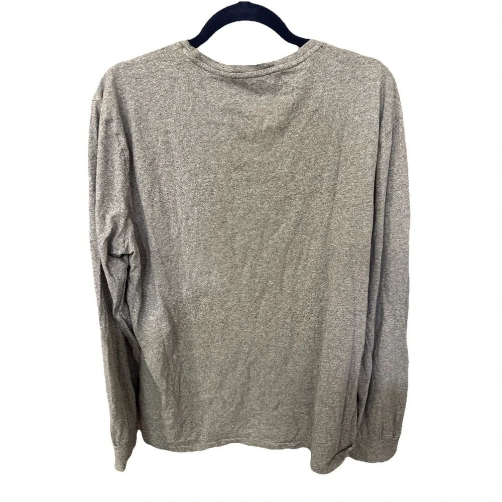 Polo‎ Ralph Lauren Shirt Mens XLarge Grey Custom Fit Long Sleeve Crew Neck
